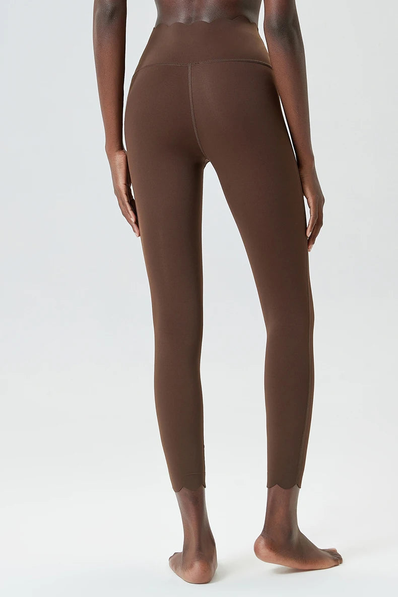 High Waist Sports Leggings Women Solid Color Stretchy Soft Yoga Pants Close Fit Breathable Gym Tights Female Running Sportswea