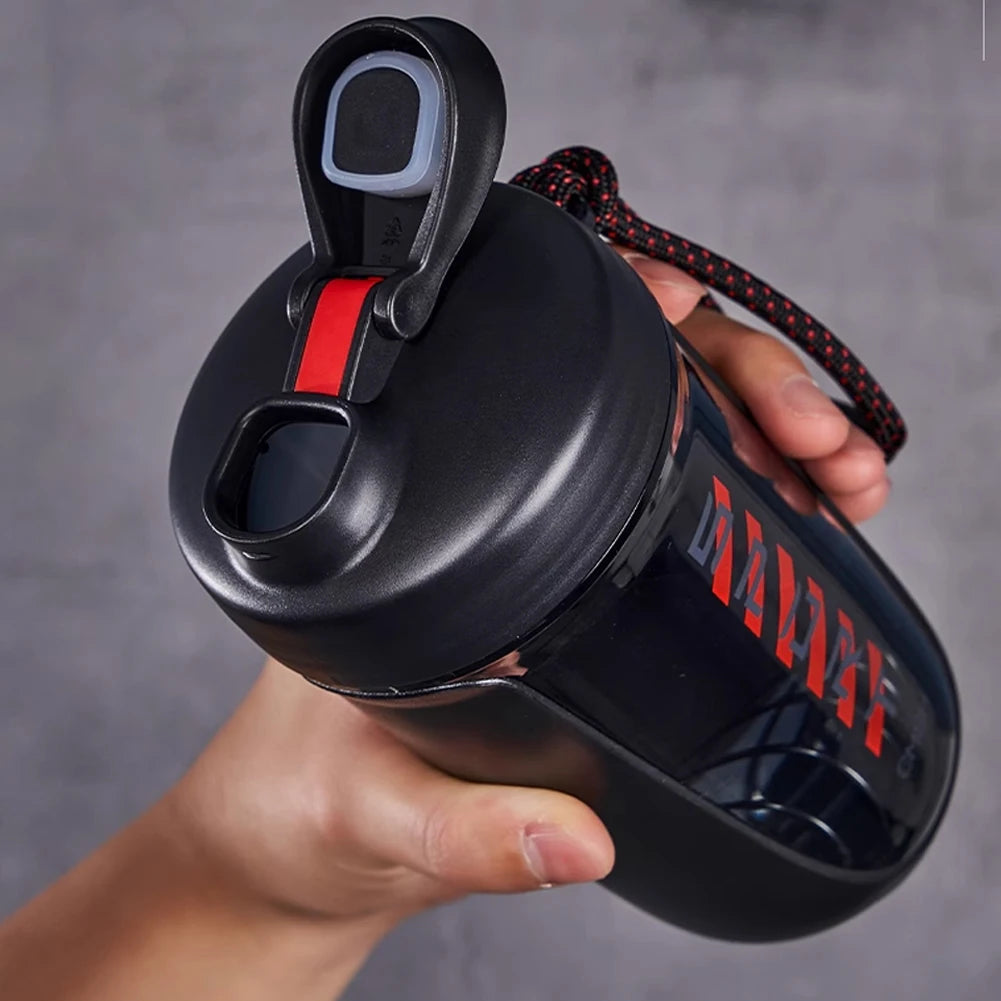 590ml Sports Shaker Bottles with Shaker Ball Drink Shake Bottle Leak Proof Whey Protein Powder Mixer Bottle for Indoor Outdoor