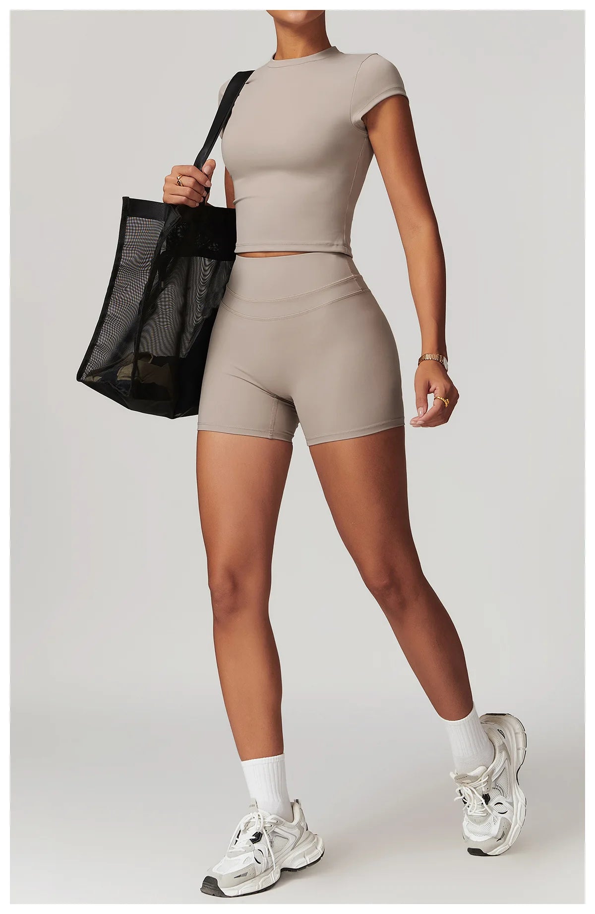JUREN Women Clothes Yoga Top Sport T Shirt Fitness Clothes Short Sleeve Yoga Shirt Gym Top Workout Running Active Wear Sport Top