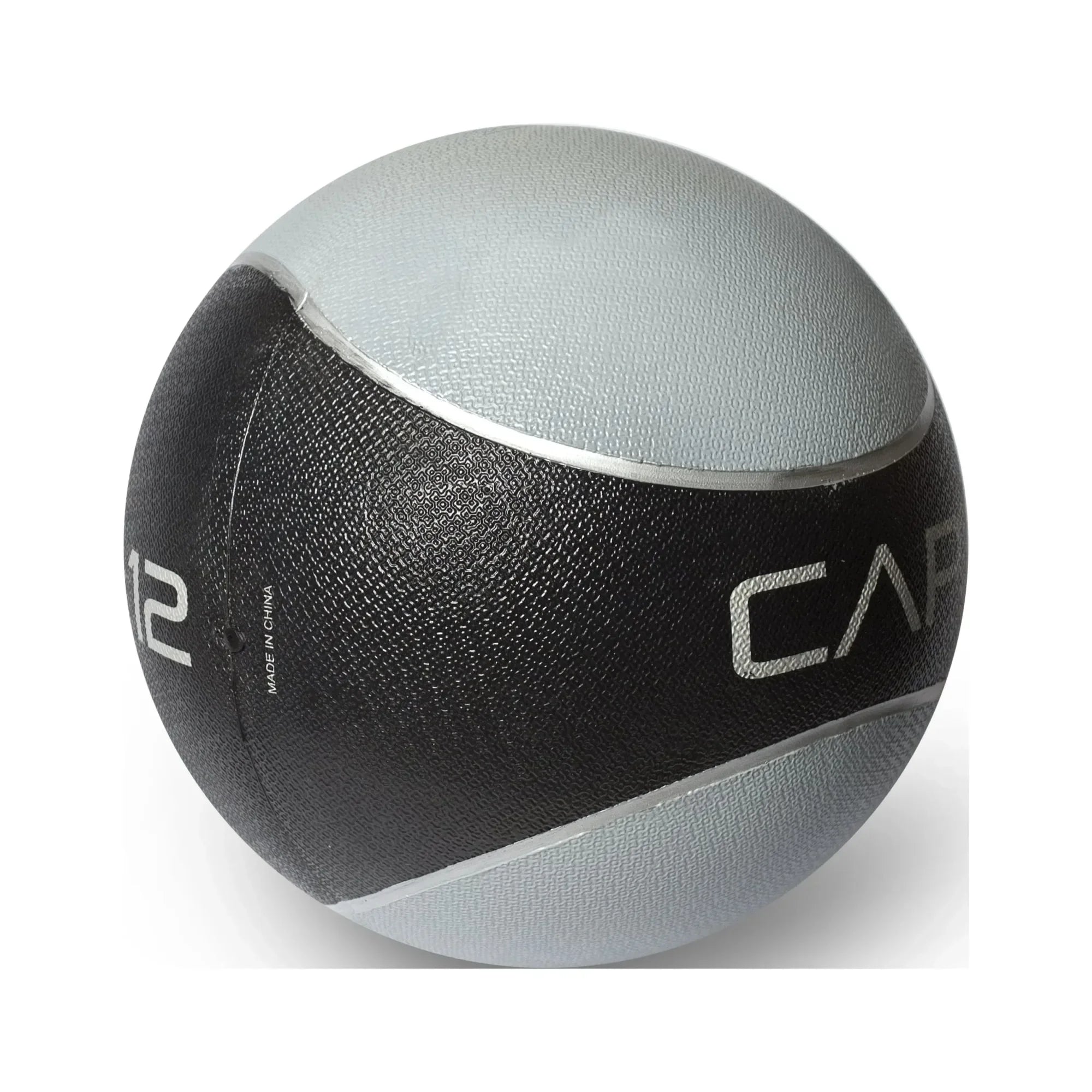12lb Rubber Medicine Ball, Textured Grip for Strength Training, CrossFit & Gym Workouts, Durable & Bounce Resistant