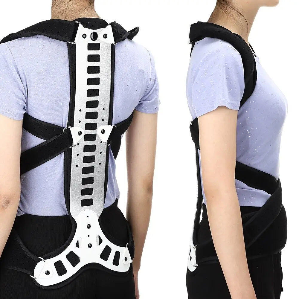 High Quality Aluminum Plate Lumbar Spinal Bad Back Posture Corrector Brace Humpback Orthopedic Strain Pain Relief