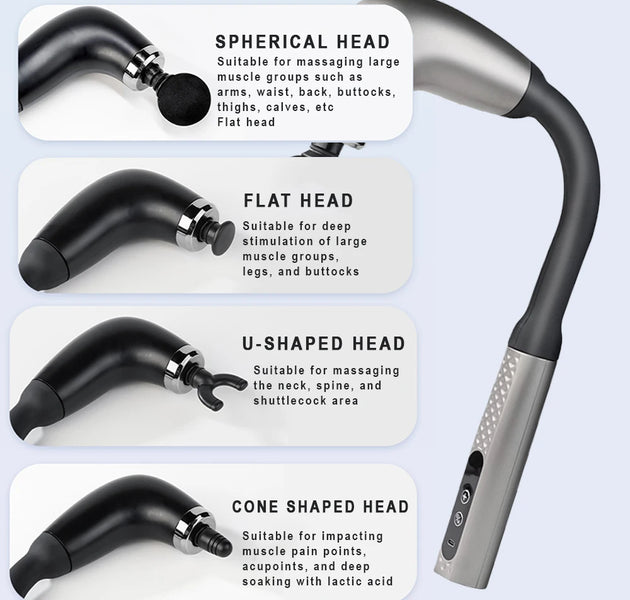 2025 New Smart Fascia Gun Electric Massager Massage Hammer Electric Fascia Gun Home Handheld Hammer Back Artifact Christmas Gift