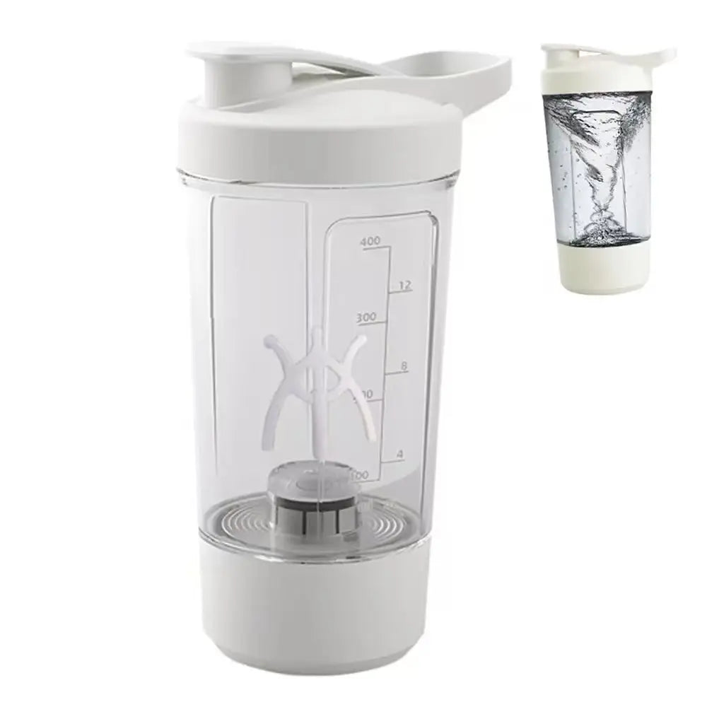 Electric Self Stirring Mug,Protein Powder Milkshake Shaker Bottle,USB Charging Shaker Cup with Scale 15 Oz Water Cup BPA Free