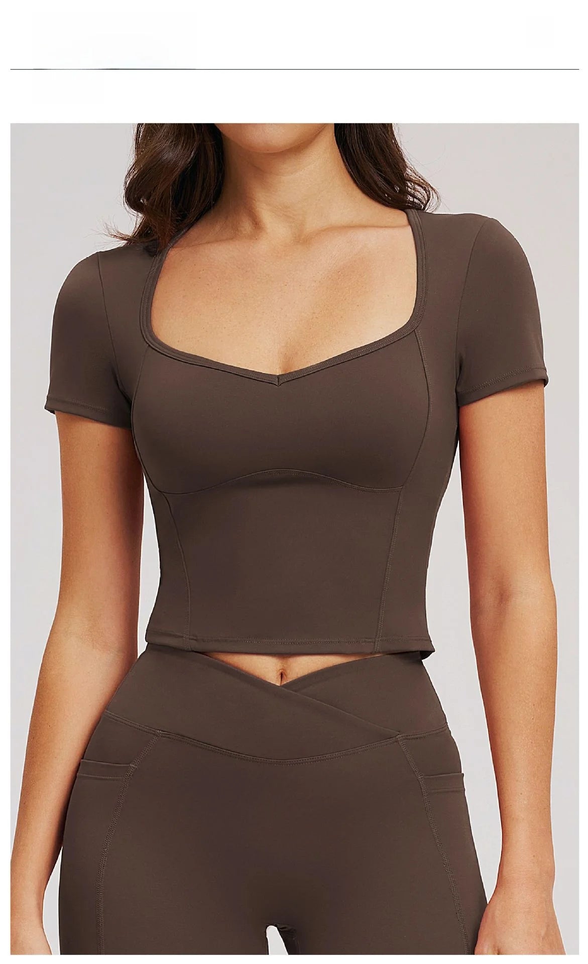 Yoga Short Sleeve Women Sport T Shirts Workout Fitness Clothes Yoga Shirt Gym Top Push Up Running Active Wear Sport Tops