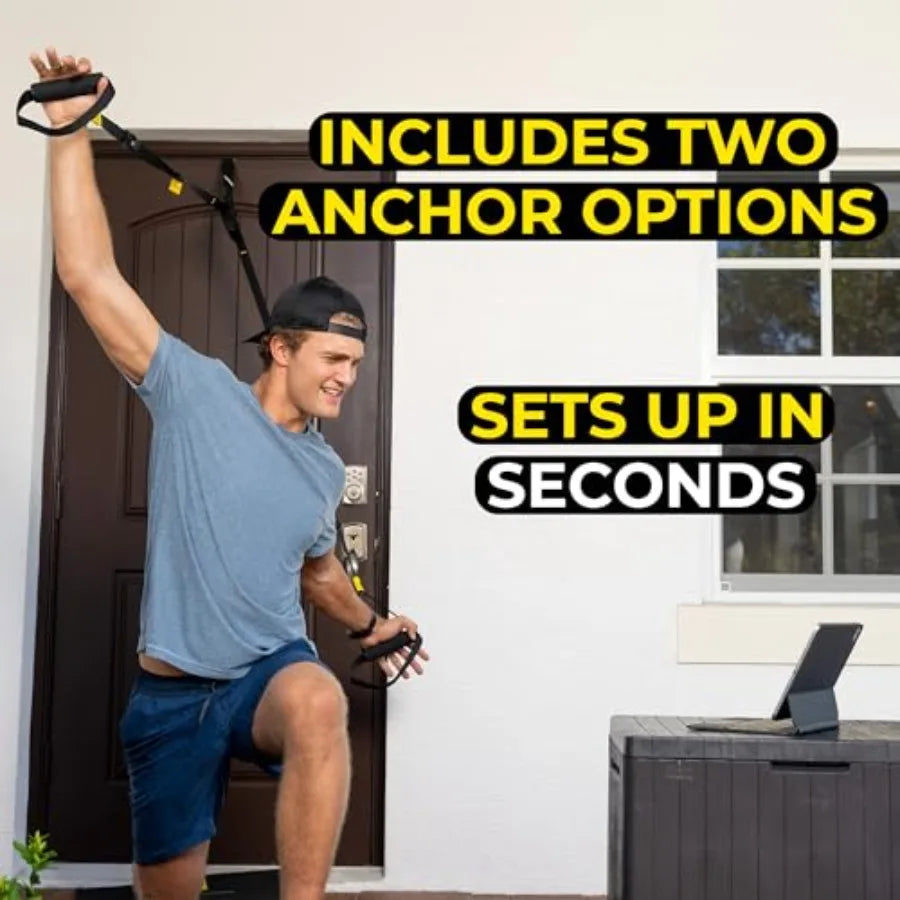 TRX GO Suspension Trainer At Home Portable Gym Workout For Strength Training Full Body Exercise Equipment