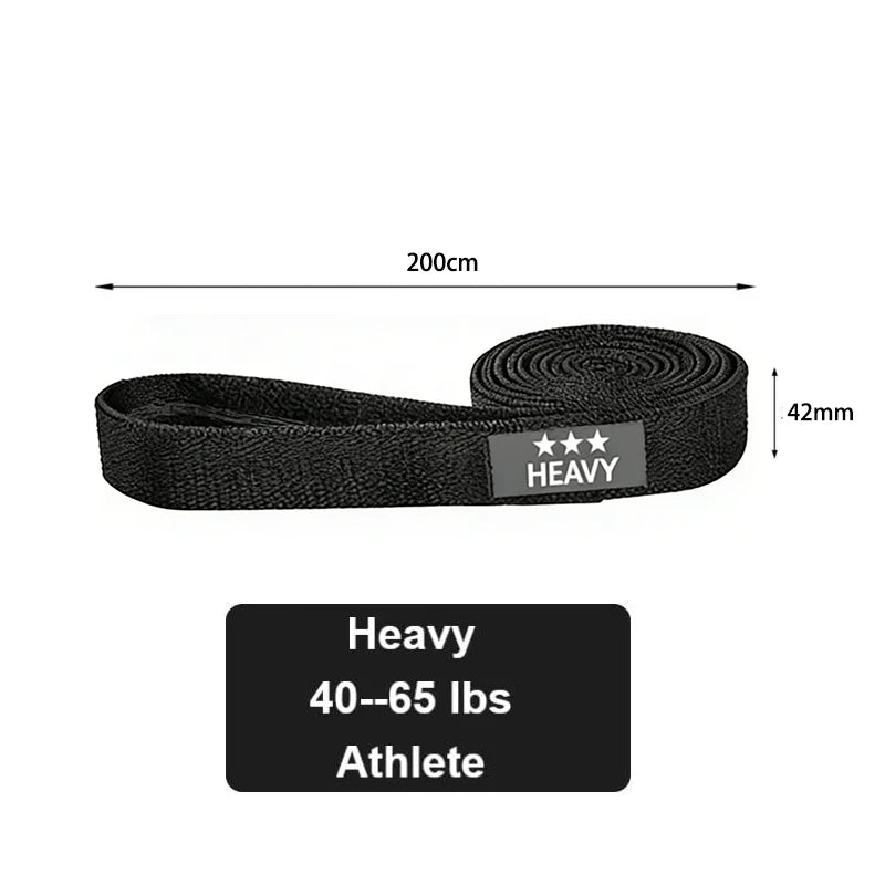 Long Fabric Resistance Loop Band for Full Body Exercise, Fitness Loop Circle, Unisex Yoga Elastic Bands, Gym Assistance Bands