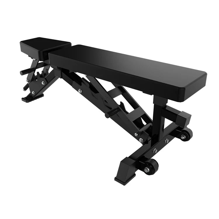 Commercial Stainless Steel Adjustable Weight Dumbbell Bench for Back & Triceps Training-Universal Gym Equipment