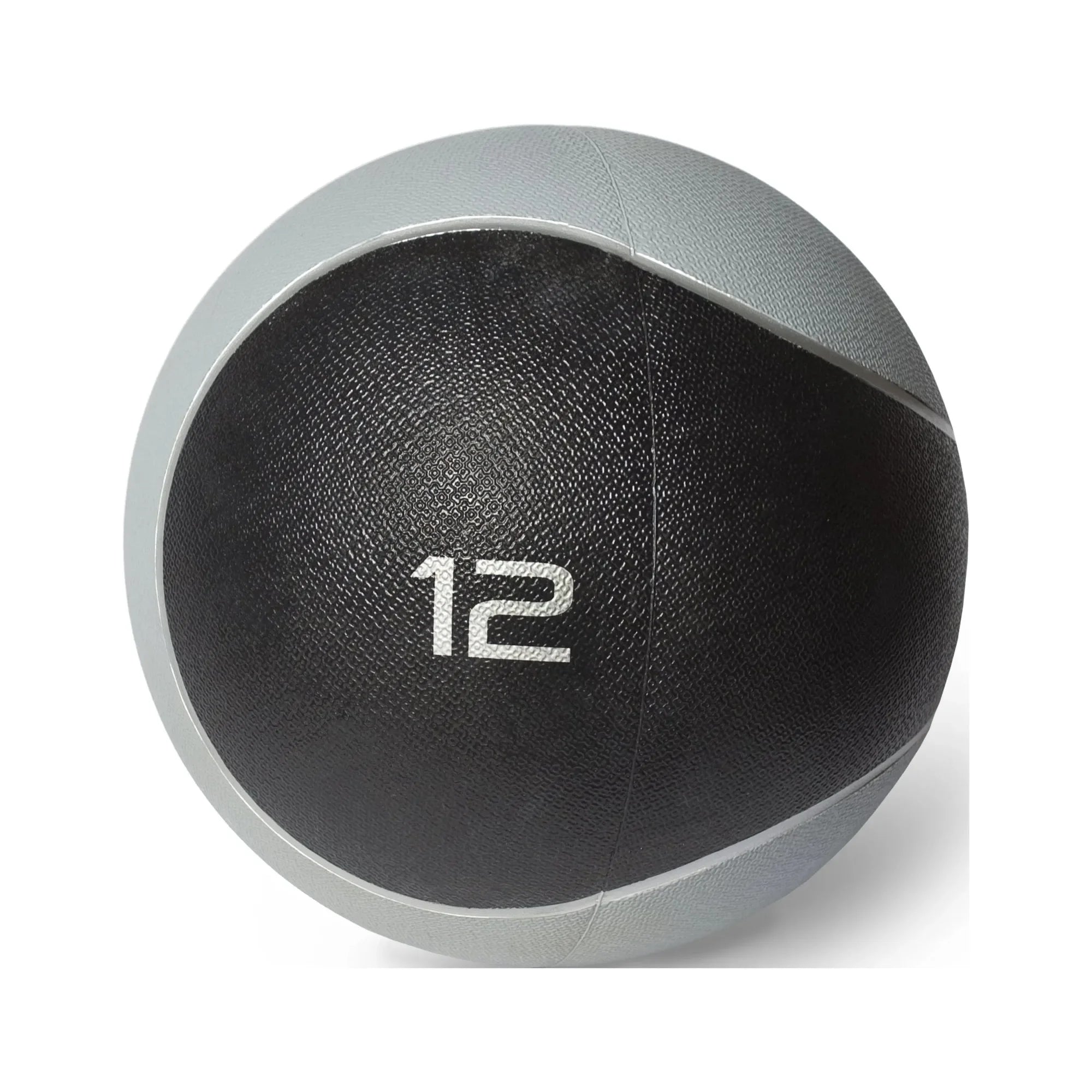 12lb Rubber Medicine Ball, Textured Grip for Strength Training, CrossFit & Gym Workouts, Durable & Bounce Resistant