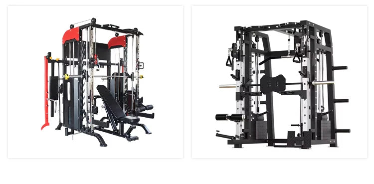 Custom-designed New Model Wholesale Price Commercial Multi-Function Fitness Equipment Smith Machine Squat Rack Multi-Gym