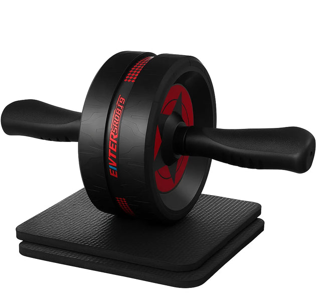 Ab Roller Wheel for Abs Workout - Abdominal Exercise Equipment with 2 Knee Pads for Home Gym, Core Strength Training, Fitness Eq