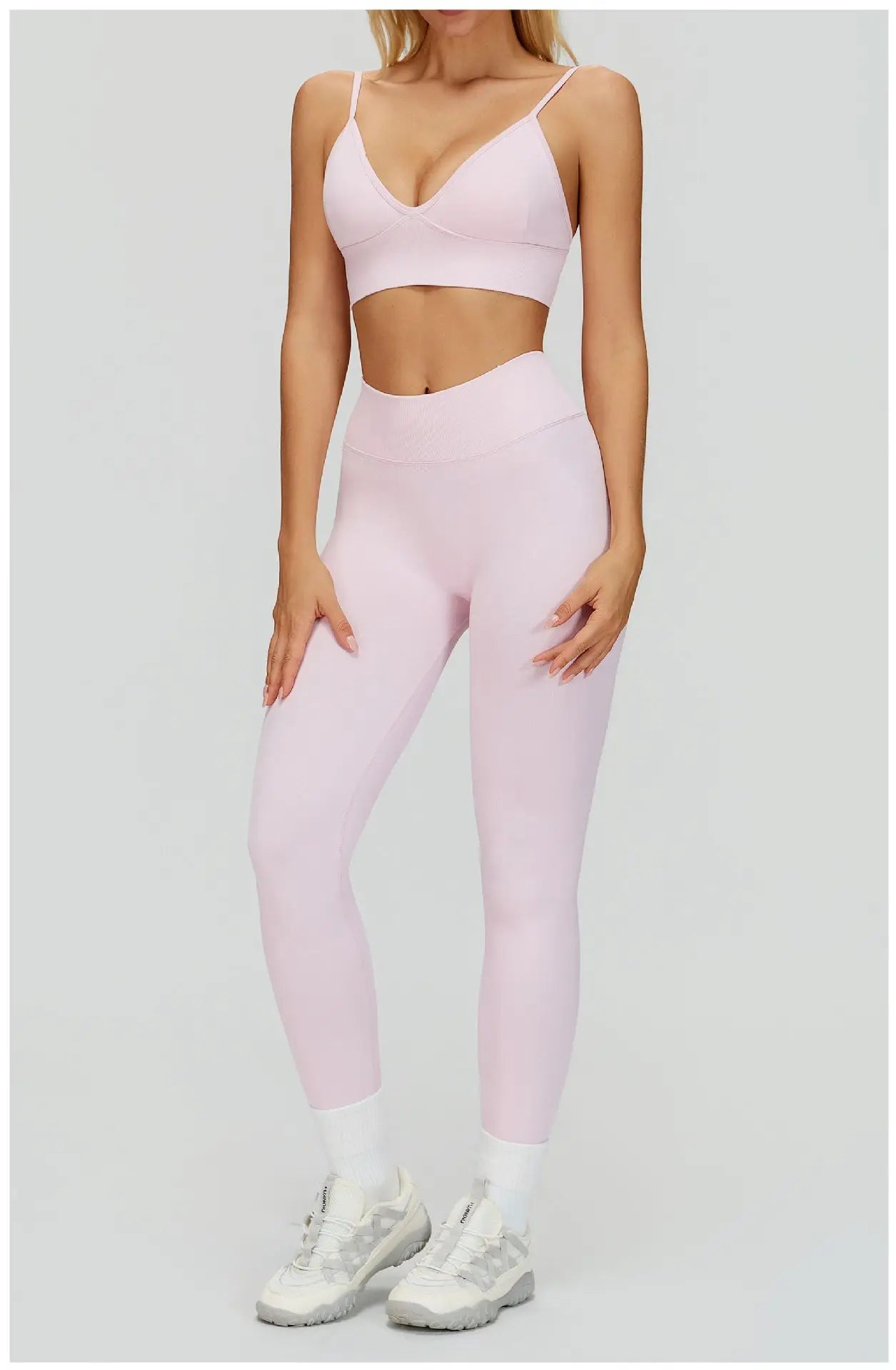 2/3PCS Seamless Yoga Set Gym Workout Suits Athletic Wear Women Legging Fitness Bra Crop Top Long Sleeve Sports Suits Sportswear