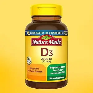 Vitamin D3 2000 IU (50 Mcg), Vitamin D Supplement for Bone, Teeth, Muscle and Immune Health Support, 220 Tablets, 22