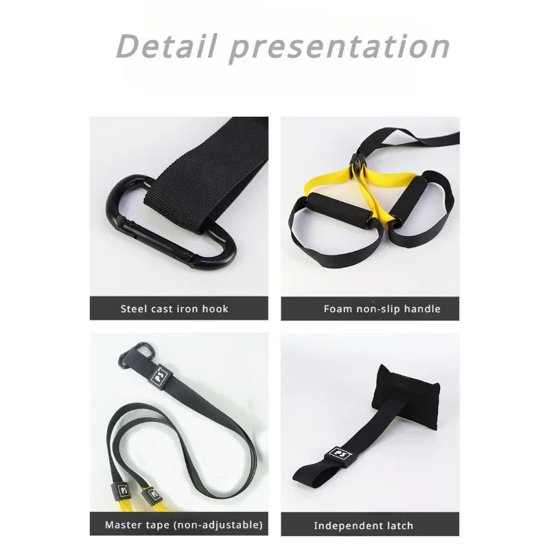 Trx Suspension Training with Tension Strap Door on Horizontal Bar Strap Abs Fitness Strap Home Suspension Training System