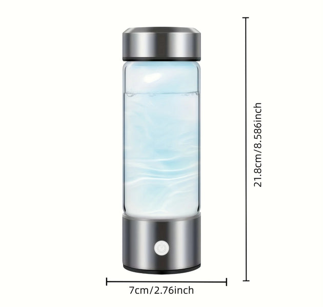 One hydrogen water bottle, hydrogen-rich water cup, USB-charged hydrogen electrolysis generator (3 minutes charge), fitness
