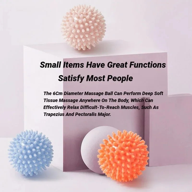 2/4/6Pcs Sport Massage Ball Massager Spiky Deep Tissue Trigger Point Muscle Recovery Pain Relief Durable Hedgehog