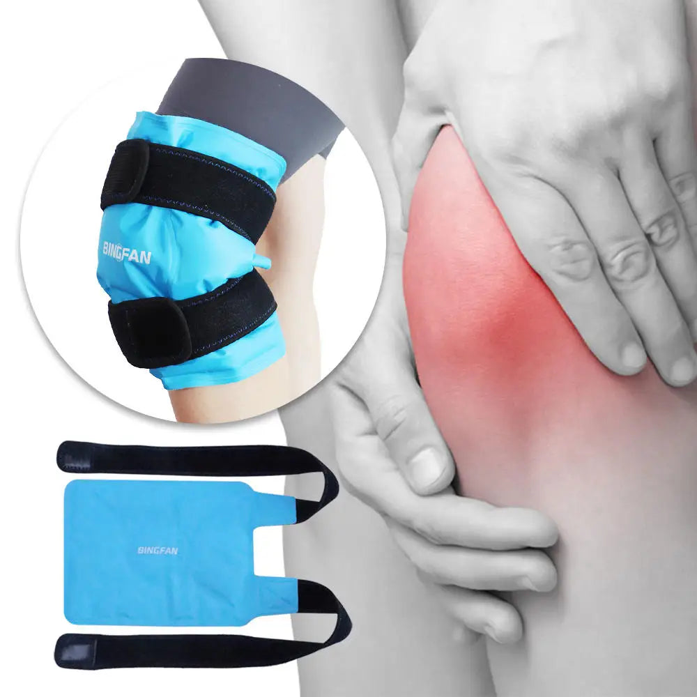 Ice Pack Knee Pain Relief Reusable Gel Ice Wrap Leg Injuries Swelling Knee Replacement Surgery Cold Compress Tool