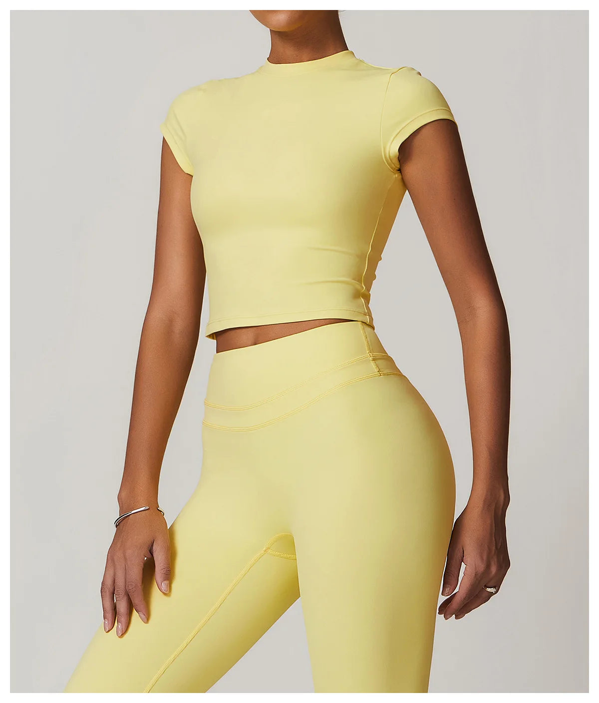 JUREN Women Clothes Yoga Top Sport T Shirt Fitness Clothes Short Sleeve Yoga Shirt Gym Top Workout Running Active Wear Sport Top