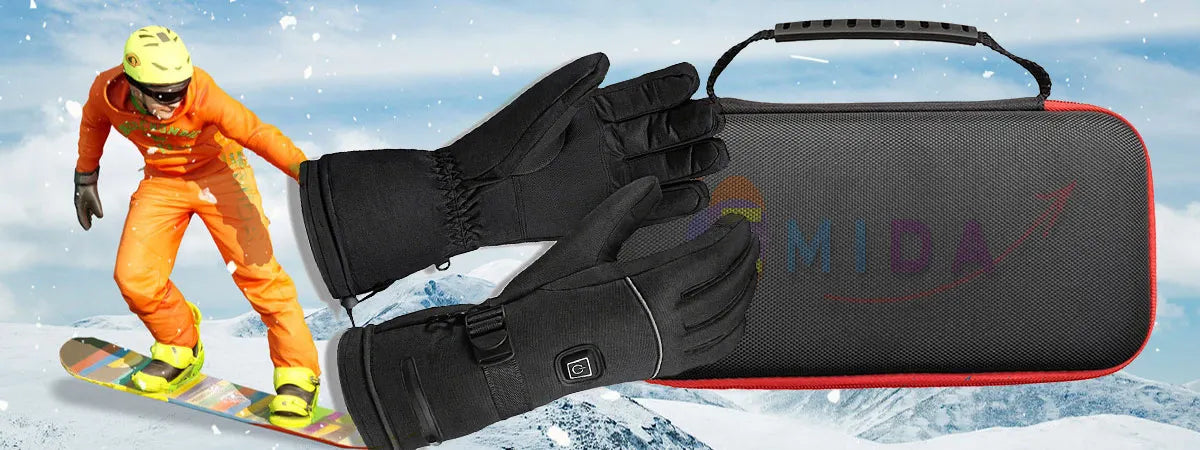HG08 Outdoor Electric Heating Gloves Waterproof Guantes Touch Screen Li-Polymer Battery Riding Hiking Camping Motorbike Racing