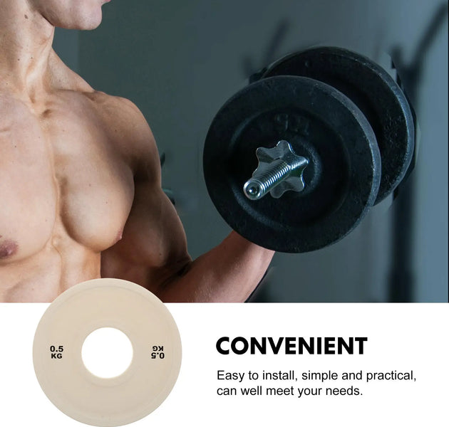 Rubber Bumper Plate Durable Weight Lifting Plates for Barbell Weights Easy to Store Transport Practical Bumper Plates