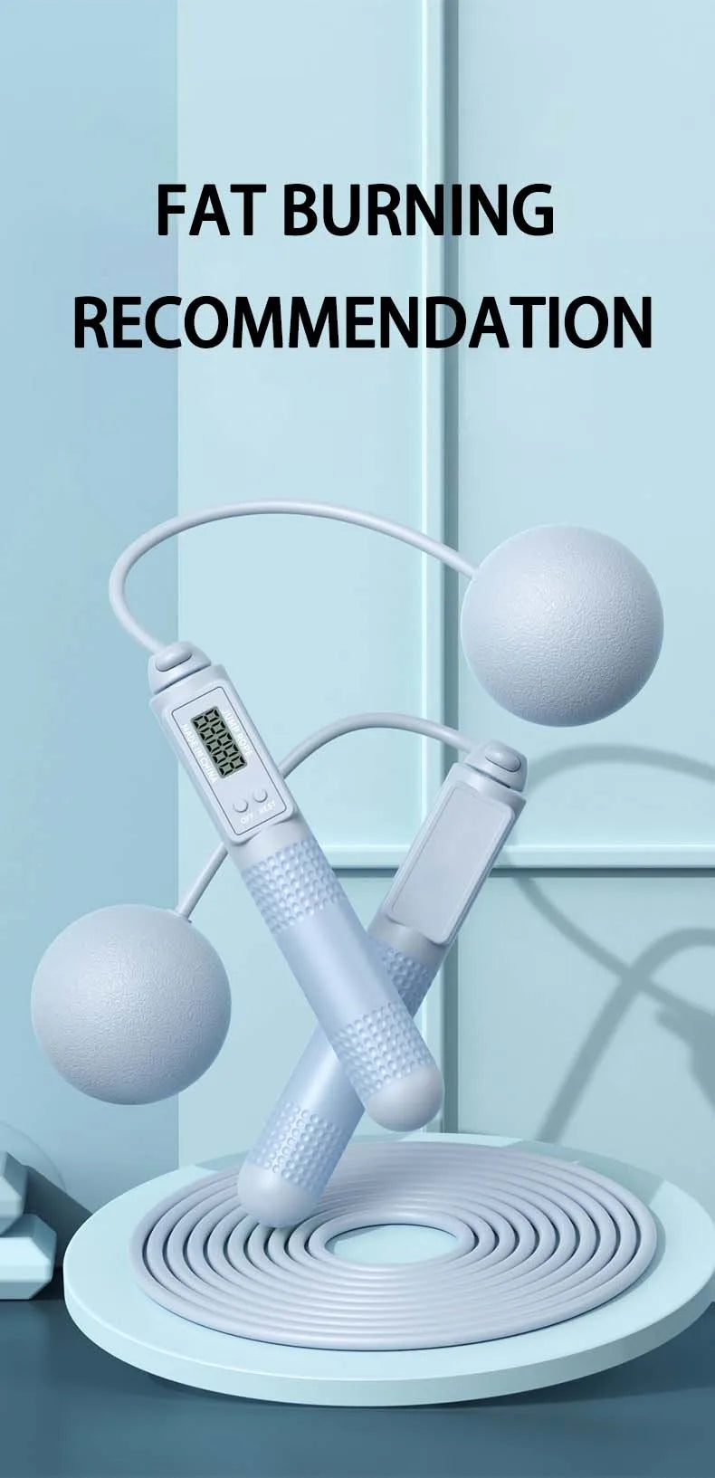 Intelligent Counting Cordless Jump Rope Professional Sports Fitness Adult Student Dual Purpose Jump Rope Sporting Goods
