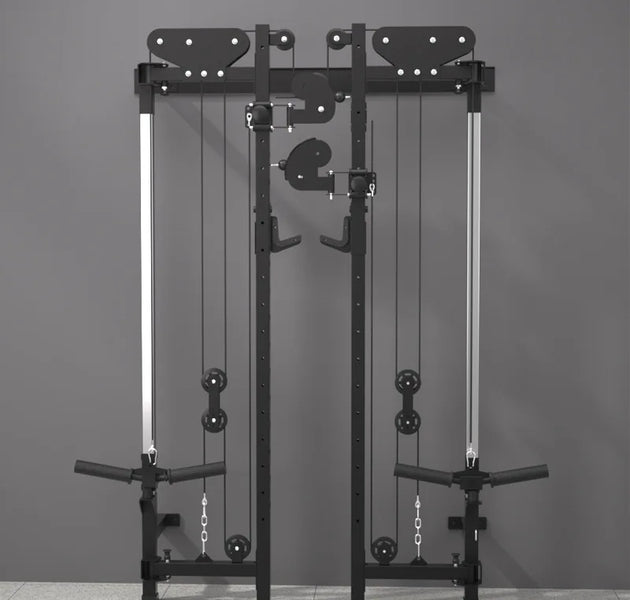 Foldable squat rack wall bird comprehensive trainer free bench press high pull-down Large Fitness Equipment Integrated