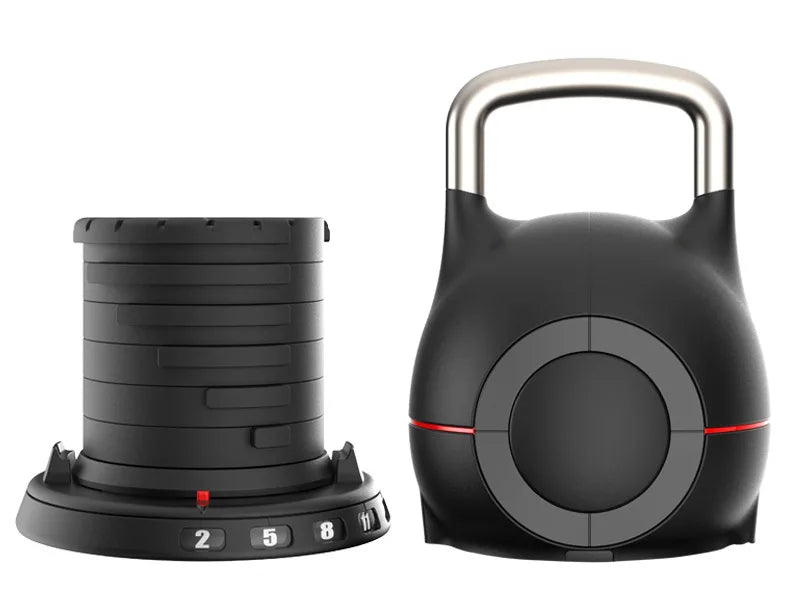 New SANSHIKJ 44lb kettle bell, seven speed quick adjustable kettlebell 20kg