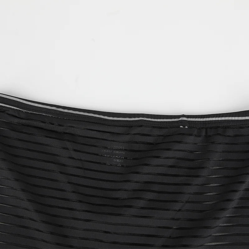 Men's Underwear Shorts L-3XL Breathable Mesh Boxer Lingeries Anti-Chafing Comfy Briefs U Pouch Solid Under Panties Plus sIZE