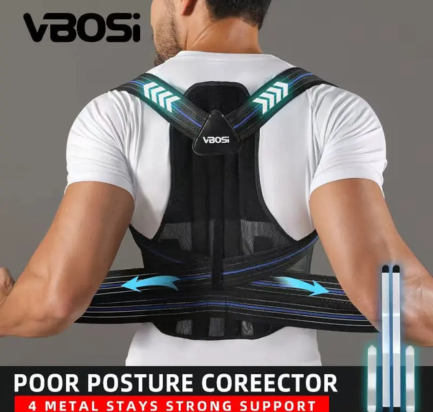 VBOSi Adjustable Back Support Posture Corrector for Men And Women