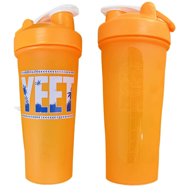 Jey Uso YEET Shaker Bottle Blue Orange 26oz 750ml Bloodline USOS Protein Shake Cup Sports Fitness Water Bottle