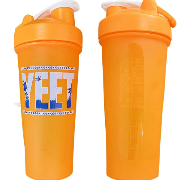 Jey Uso YEET Shaker Bottle Blue Orange 26oz 750ml Bloodline USOS Protein Shake Cup Sports Fitness Water Bottle