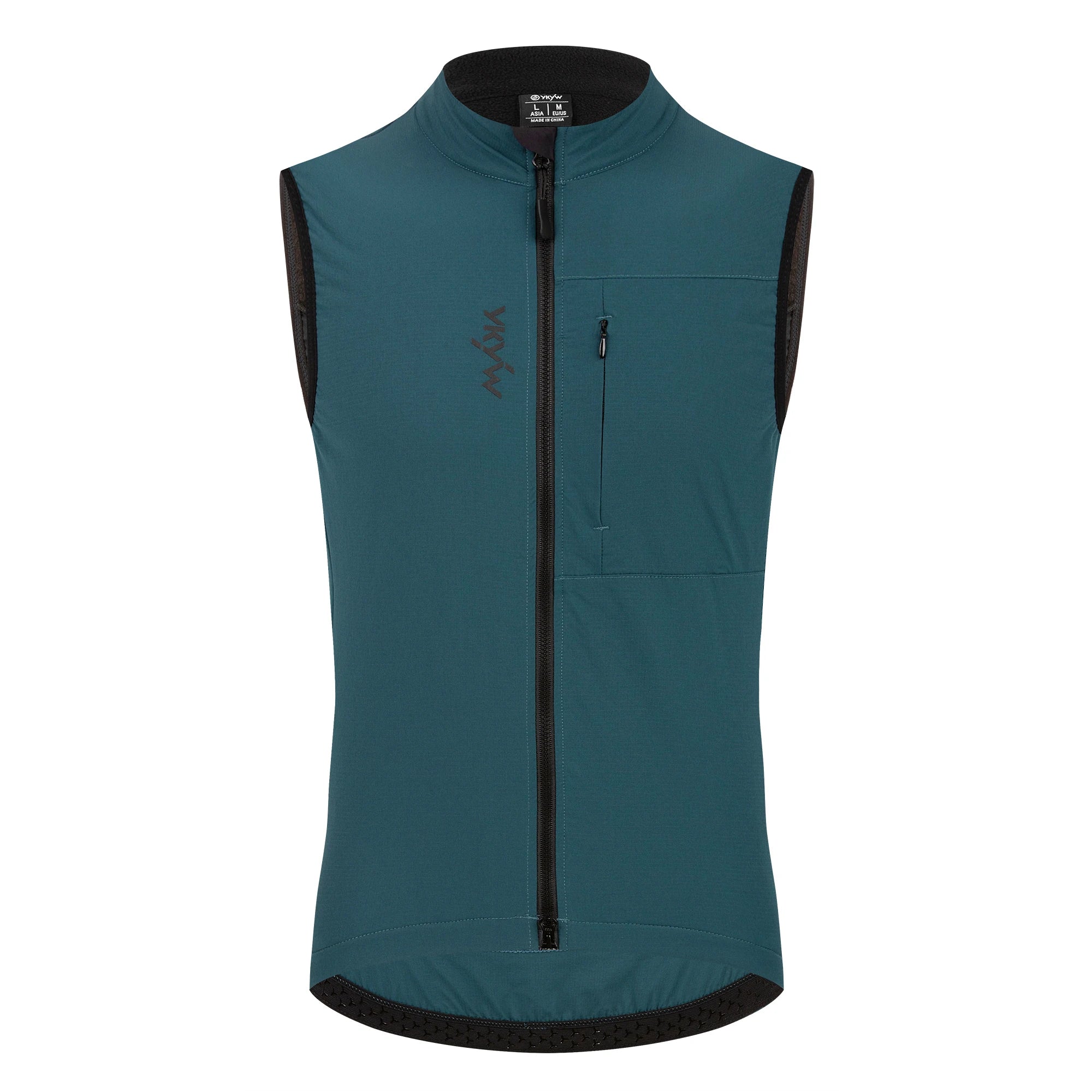 YKYW Cycling Vest Winter Waterproof Fleece Liner Rear Anti-slip Gripper Thermal Windproof Moisture Wicking 4 Pockets 7 color