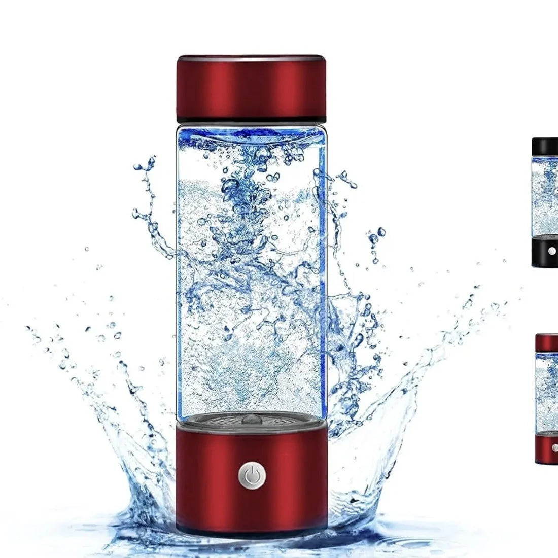One hydrogen water bottle, hydrogen-rich water cup, USB-charged hydrogen electrolysis generator (3 minutes charge), fitness