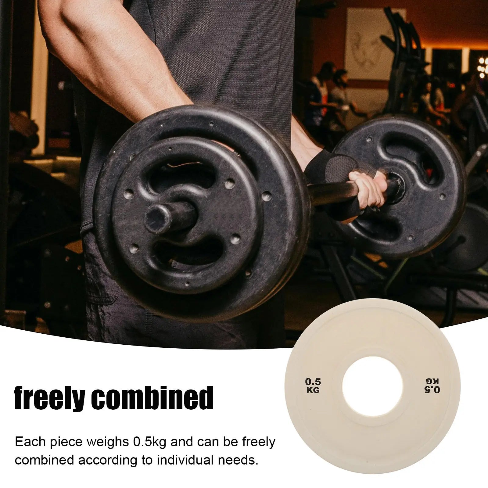 Rubber Bumper Plate Durable Weight Lifting Plates for Barbell Weights Easy to Store Transport Practical Bumper Plates