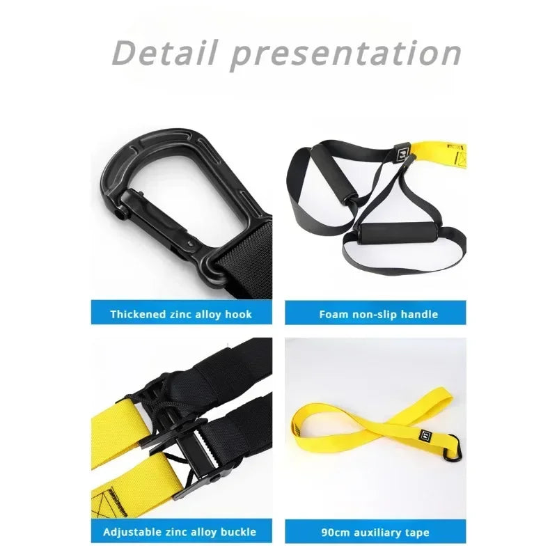 1Set Suspension Training Strap Fitness Strength Power Suspension Trainer  Yoga Strap Wall Mount Professional Trx Tensioner