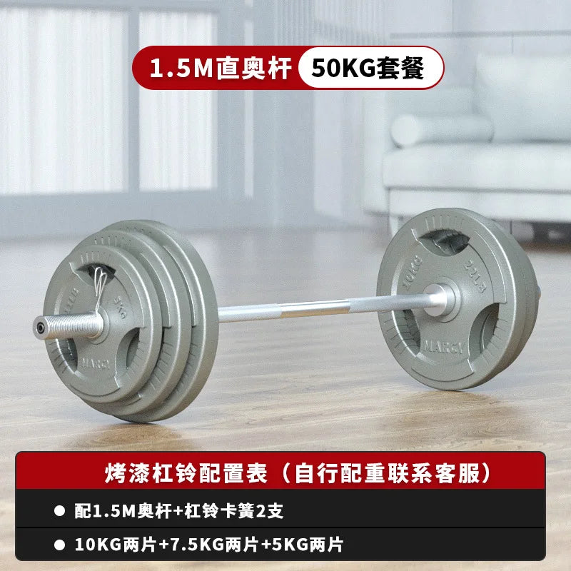 Competition Plates Gym Home Fitness Weights Dumbbell Barbell 50kg 60kg 80kg Cast Lron Weight Plates Set
