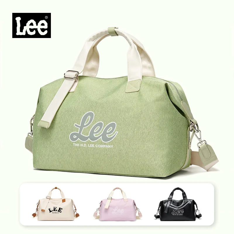 LEE Waterproof Ladies Weekend Travel Bag Women Medium Size Overnight Luggage Duffel Bag High Quality Gym Fitness Handbag School
