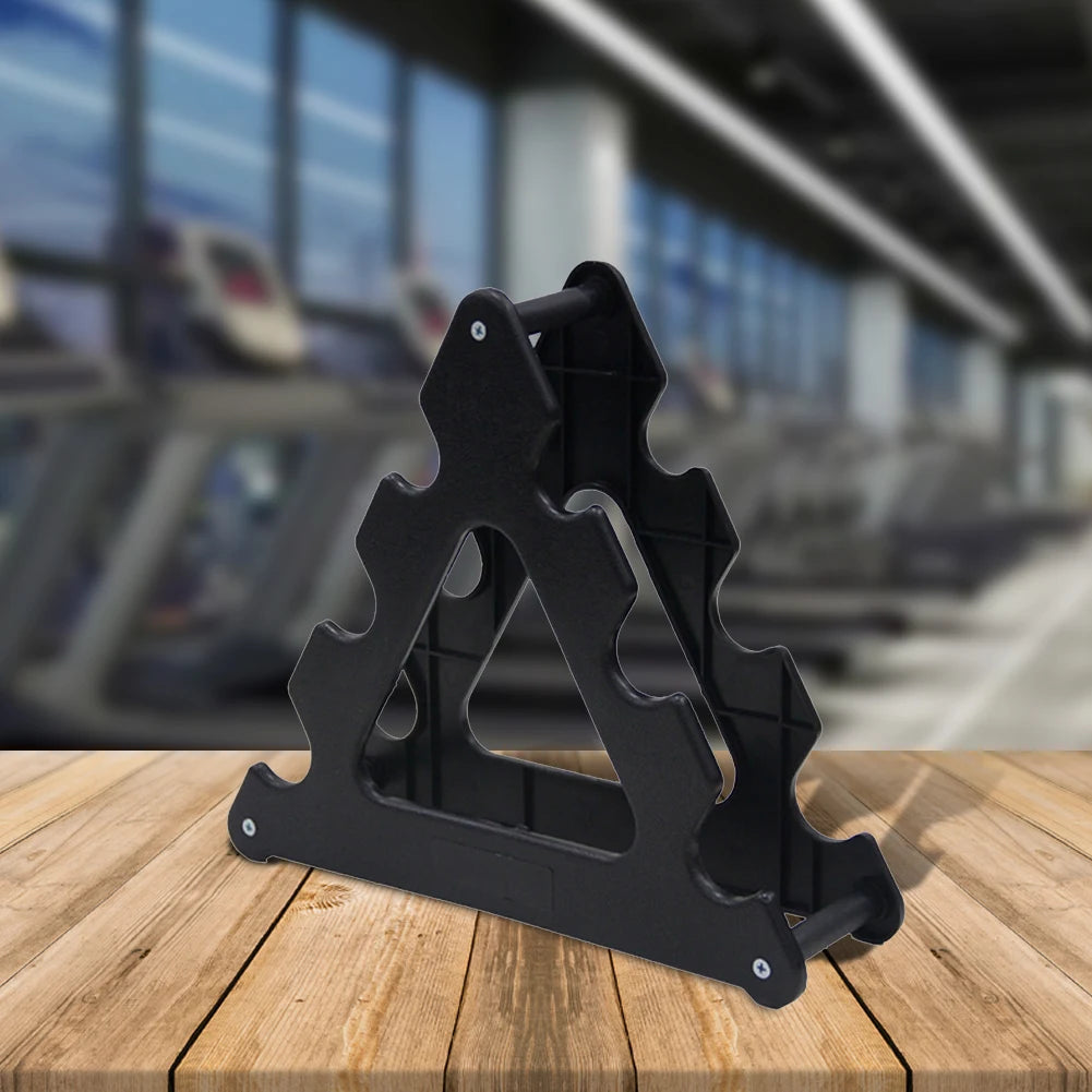 Weight Storage Organizer 3 Tier Dumbbell Holder Compact Dumbbell Rack Stand Only Small for Home Gym Organization