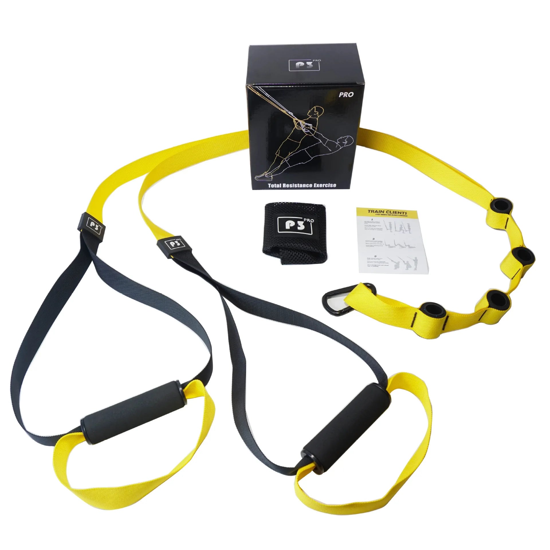 Suspension Training Strap Fitness Strength Power Suspension Trainer Adjustable Yoga Strap Wall Mount Professional Tensioner