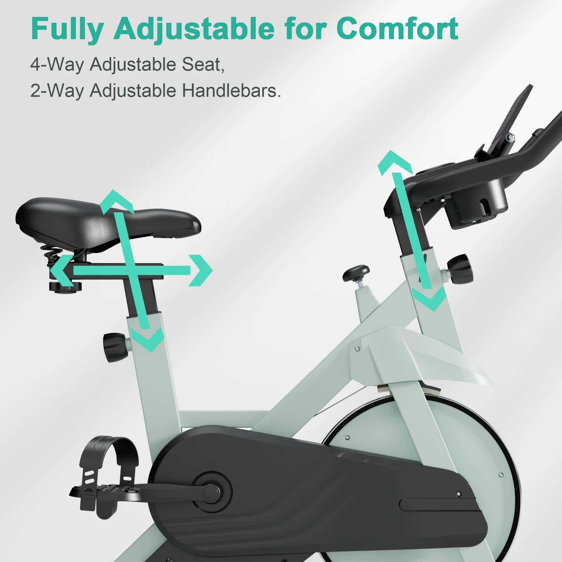 Superun Exercise Bike, 32-Level Magnetic Resistance Stationary Bikes for Home, Low Noise Workout Cycling Bike for Home