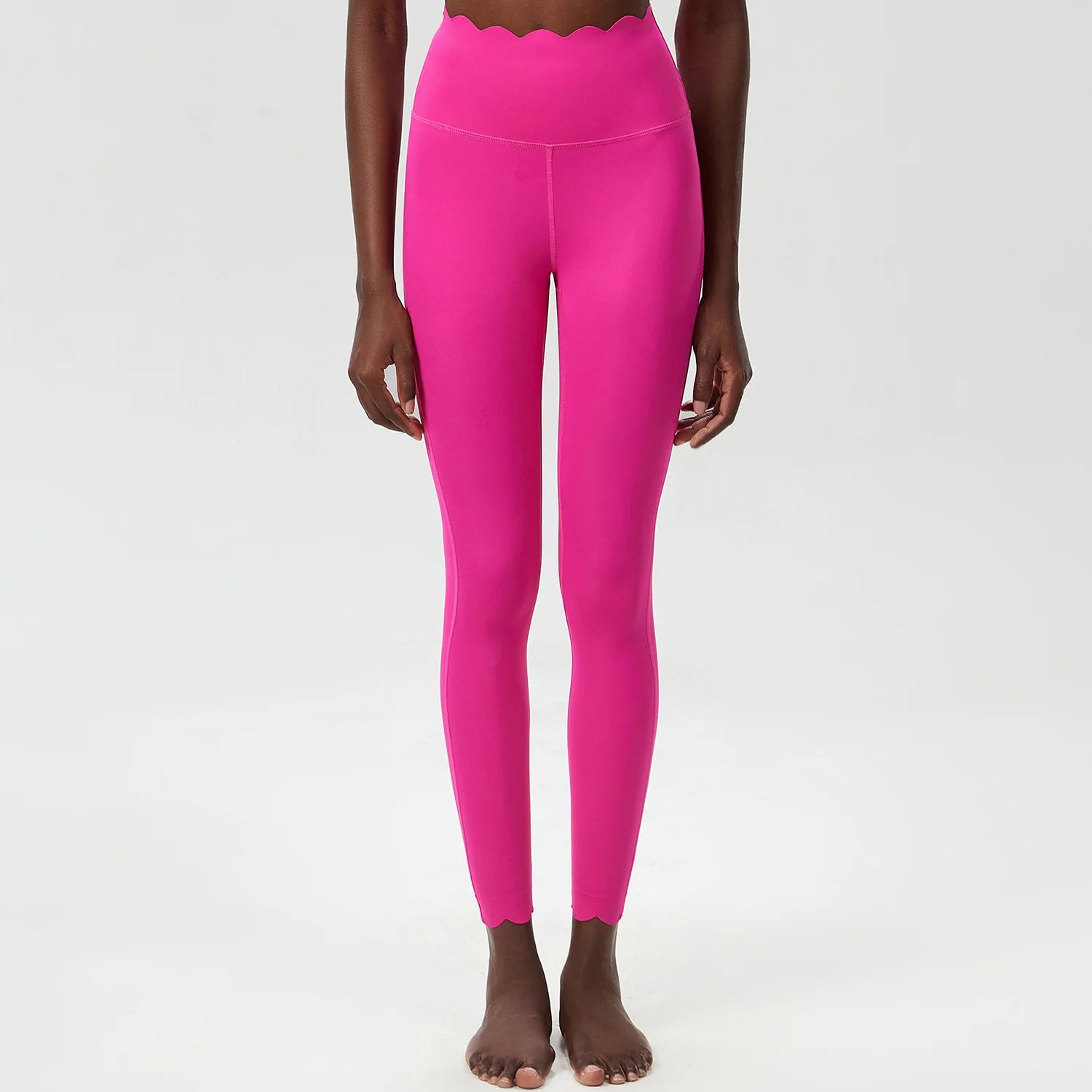 High Waist Sports Leggings Women Solid Color Stretchy Soft Yoga Pants Close Fit Breathable Gym Tights Female Running Sportswea