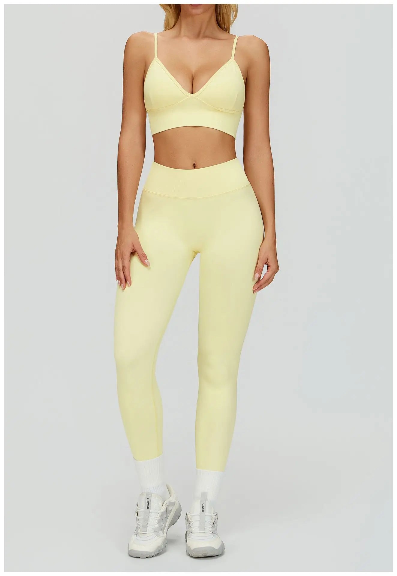 2/3PCS Seamless Yoga Set Gym Workout Suits Athletic Wear Women Legging Fitness Bra Crop Top Long Sleeve Sports Suits Sportswear
