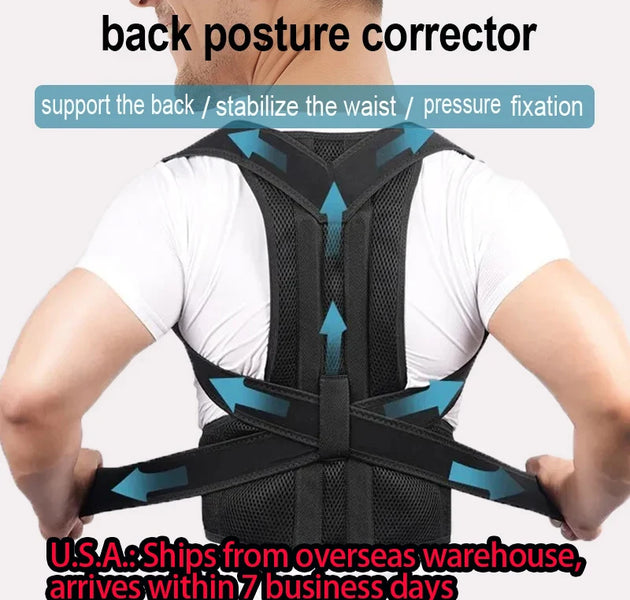 Back Posture Corrector brace Shoulder Support Belt Upper and Lower Back Pain Relief Improve Spine Clavicle Brace Posture Vest