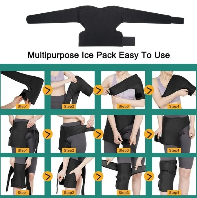 1PC Ice Shoulder Wrap, Multipurpose Ice Pack, Hip Knee Ice Pack-Adjustable And Firm Fit