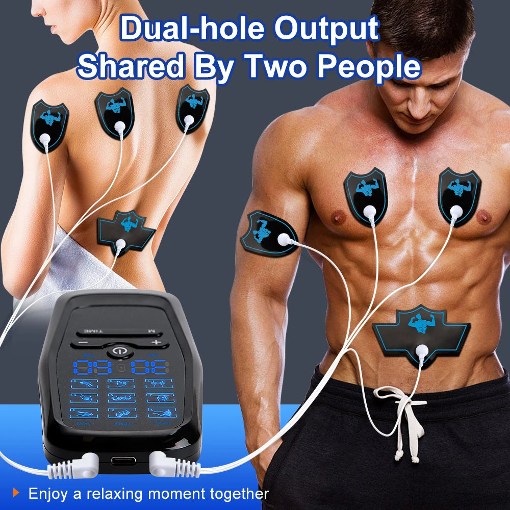 EMS Eletric Muscle Stimulation USB Physiotherapy Tens Unit Machines Pulse Impulse Mini Full Body Massager Slimming Machine