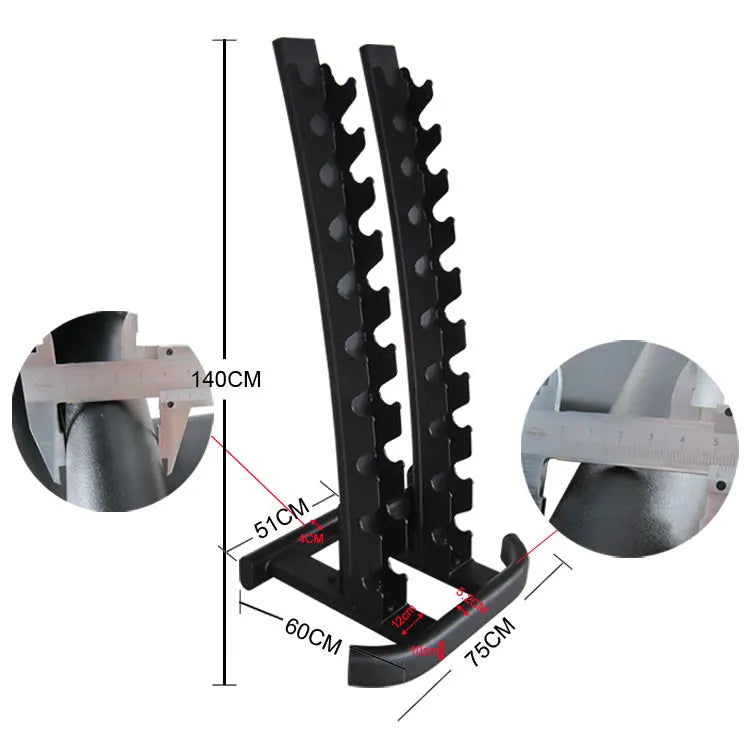 Vertical Dumbbell Rack Tower 10-Pair Commercial Dumbbell Holder