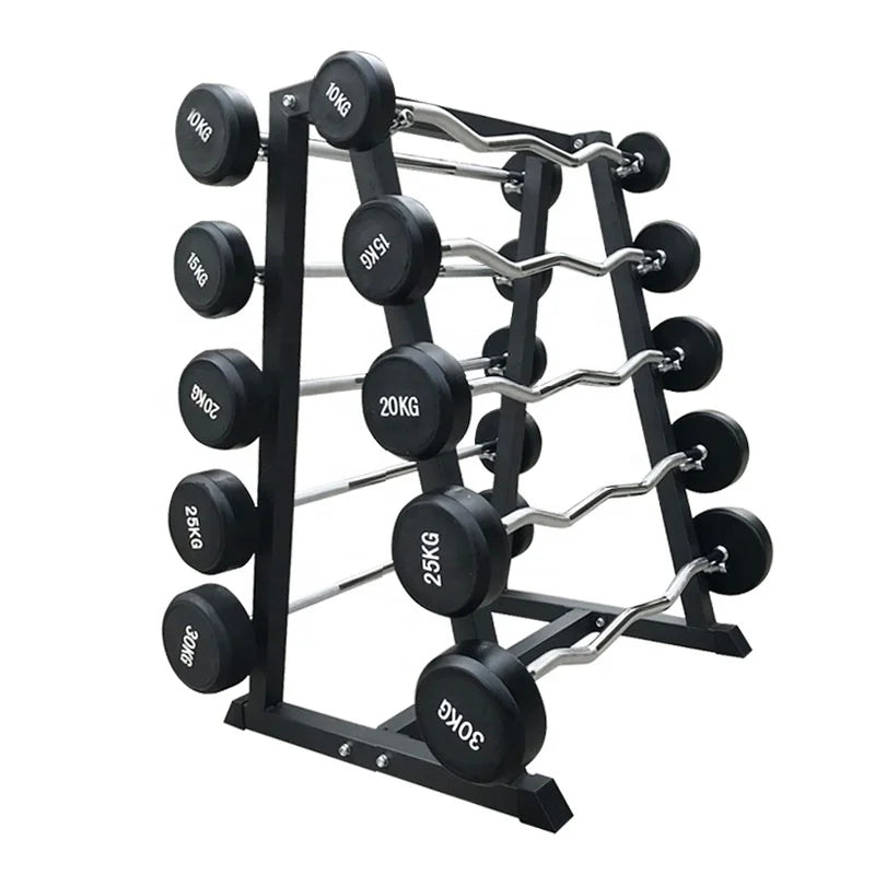 Steel Barbell & Dumbbell Rack Commercial Strength Training Storage