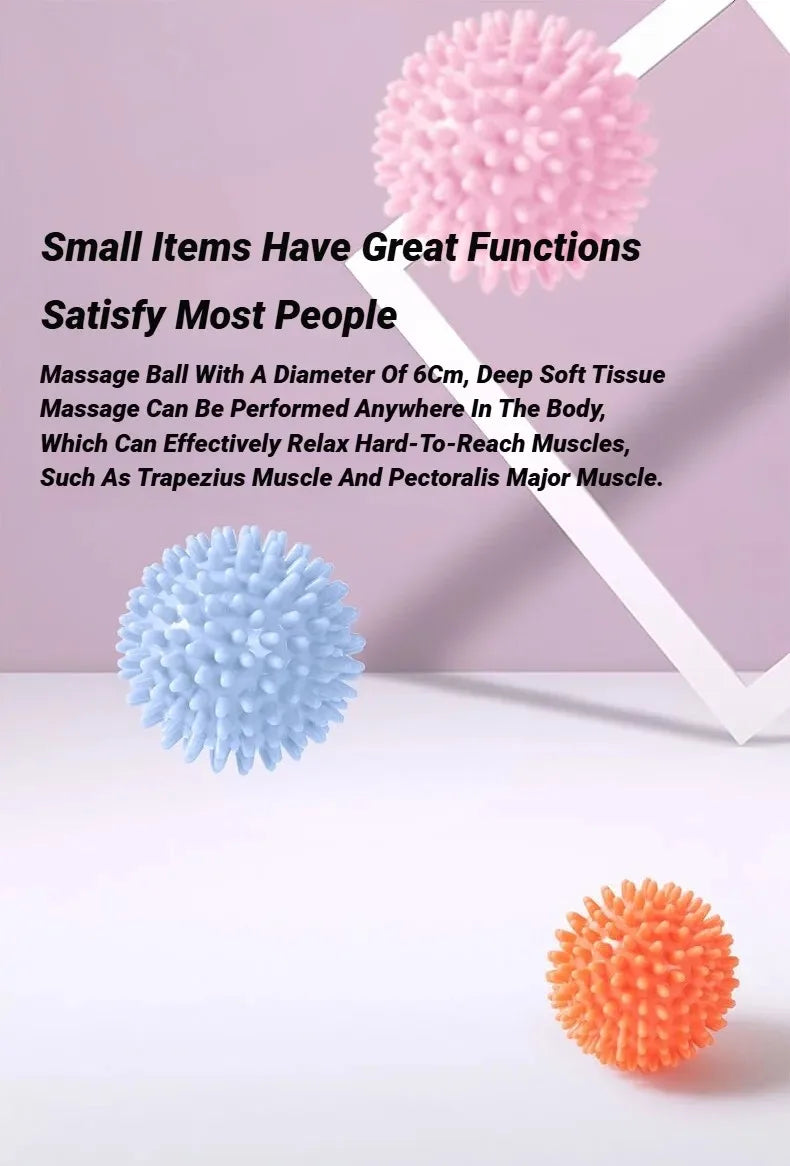 2/4/6Pcs Sport Massage Ball Massager Spiky Deep Tissue Trigger Point Muscle Recovery Pain Relief Durable Hedgehog