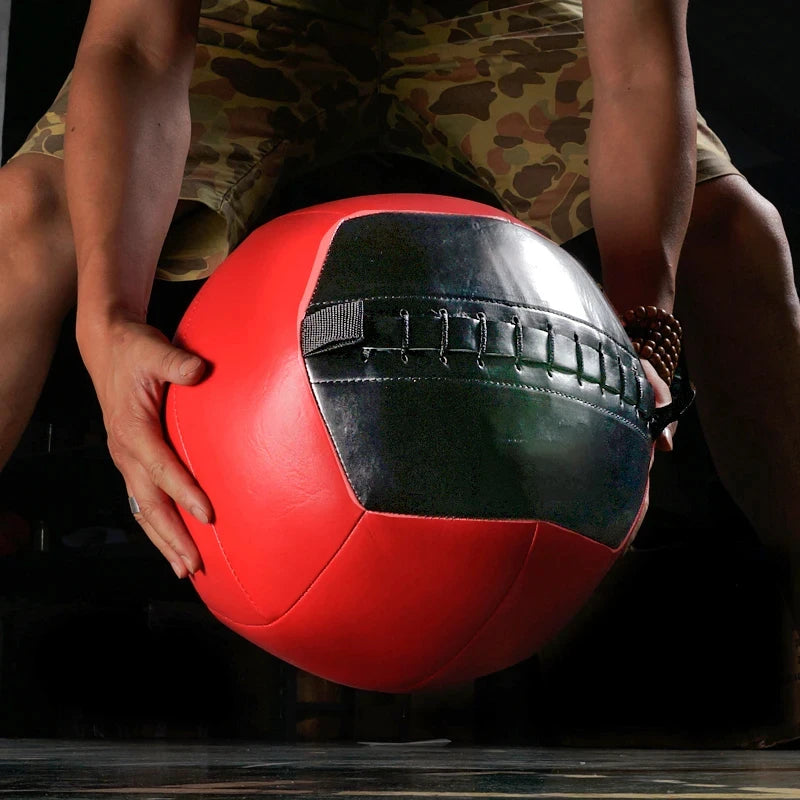 Fitness PU Soft Medicine Balls Gym Snatch Wall Ball Gravity Ball For Crossfit Balance Training Diameter 35cm Empty Workout Balls