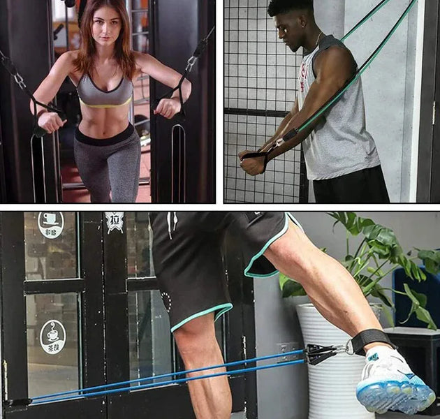 Resistance Bands With Handles, Exercise Bands, Workout Bands With Handles For Men Women, Strength Training Equipment At Home