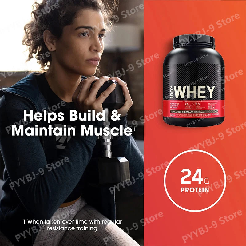 Whey Protein Powder Chocolate Flavor, 24g Protein Per Serving, Instant Mix Drink, 2LB 29 Servings, Gluten Free, Sports Nutrition